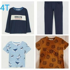 4T Boy's outfit 4 piece bundle